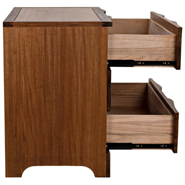 Noir Claudie Chest, Dark Walnut-Noir Furniture-Blue Hand Home