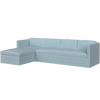 Bradley Chaise Sectional-Blue Hand Home-Blue Hand Home