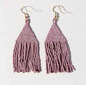 Petite Luxe Earring-Ink + Alloy-Blue Hand Home