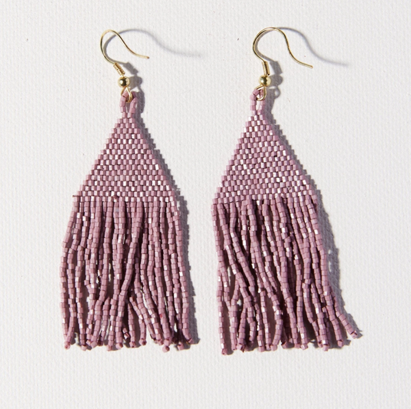 Petite Luxe Earring-Ink + Alloy-Blue Hand Home
