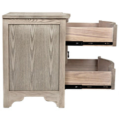Noir Curved Front Side Table-Noir Furniture-Blue Hand Home