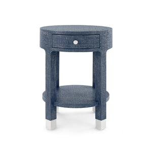 Villa & House - Dakota 1-Drawer Round Side Table In Navy Blue-Bungalow 5-Blue Hand Home