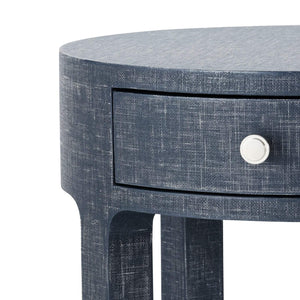 Villa & House - Dakota 1-Drawer Round Side Table In Navy Blue-Bungalow 5-Blue Hand Home