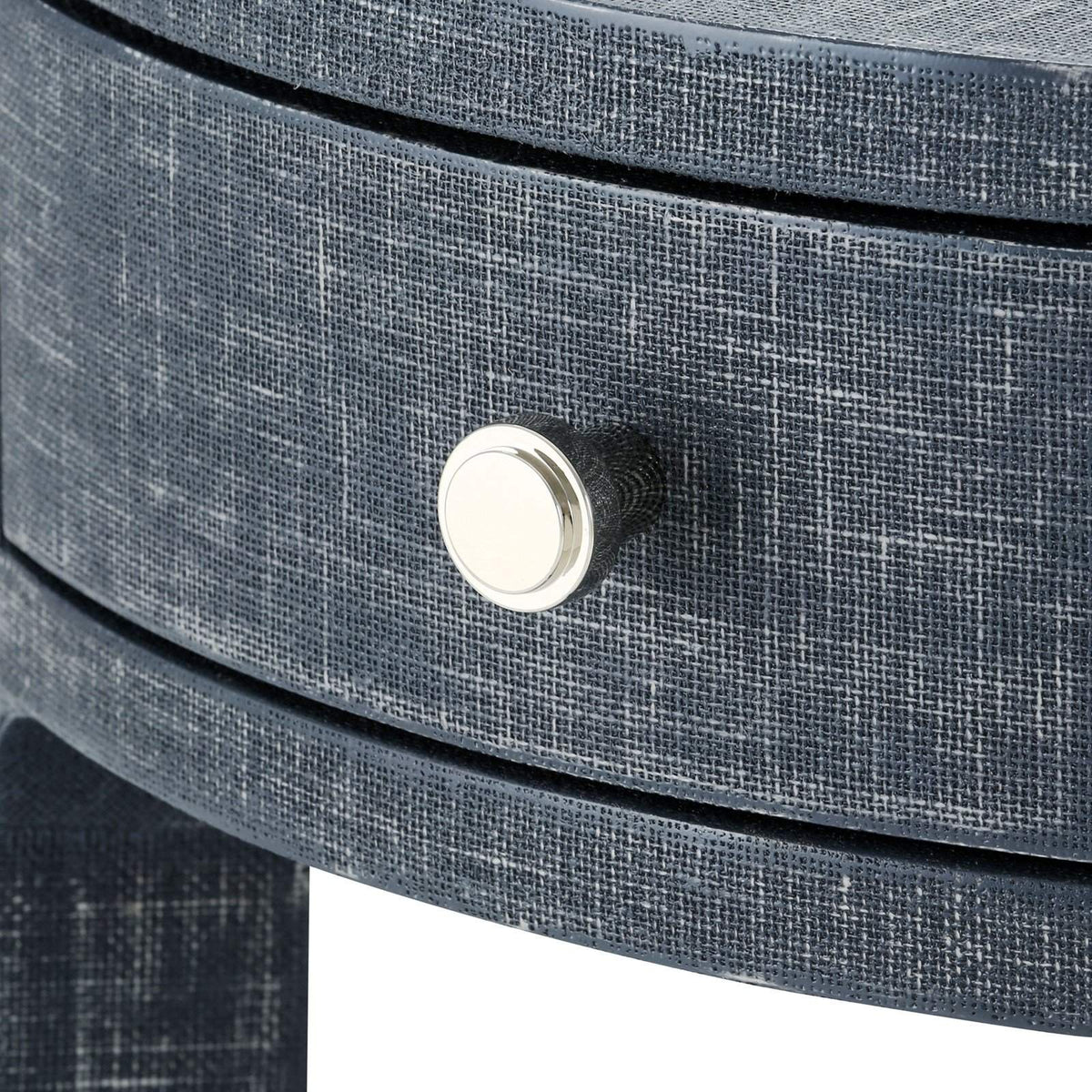 Villa &amp; House - Dakota 1-Drawer Round Side Table In Navy Blue-Bungalow 5-Blue Hand Home