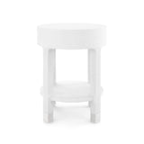 Villa & House - Dakota 1-Drawer Round Side Table In White-Bungalow 5-Blue Hand Home
