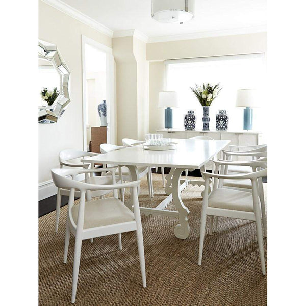 Villa & House - Danish Armchair In White-Bungalow 5-Blue Hand Home