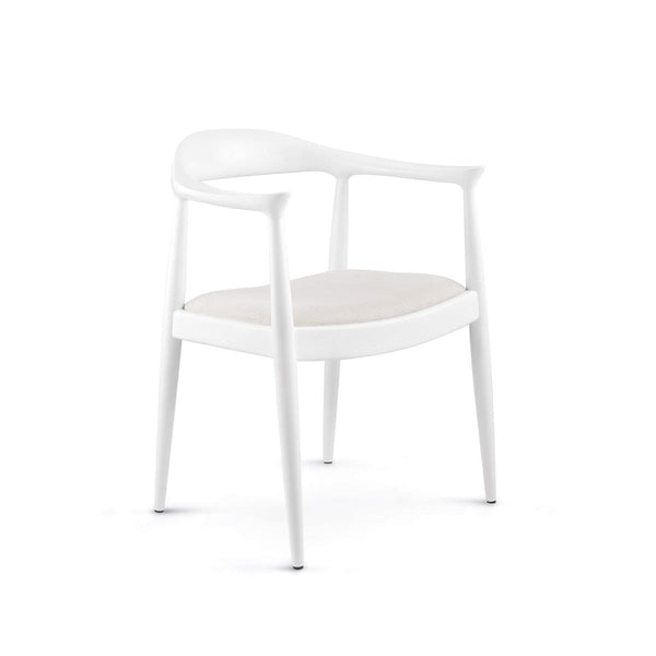 Villa & House - Danish Armchair In White-Bungalow 5-Blue Hand Home