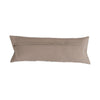 Cotton Printed Oversized Lumbar Pillow with Embroidery-Blue Hand Home
