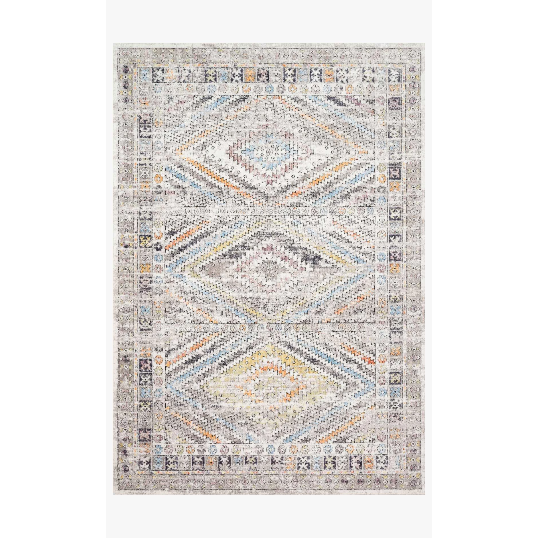 Dante Rugs by Loloi - DN-01 Ivory / Multi-Loloi Rugs-Blue Hand Home