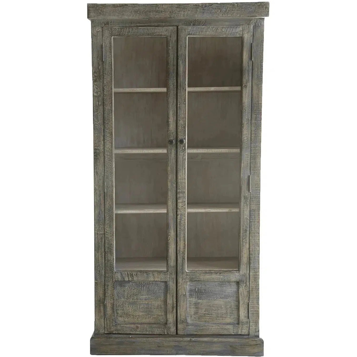 Cassie Cabinet Antique Blue With Light Grey Interior-Olde Door Company-Blue Hand Home