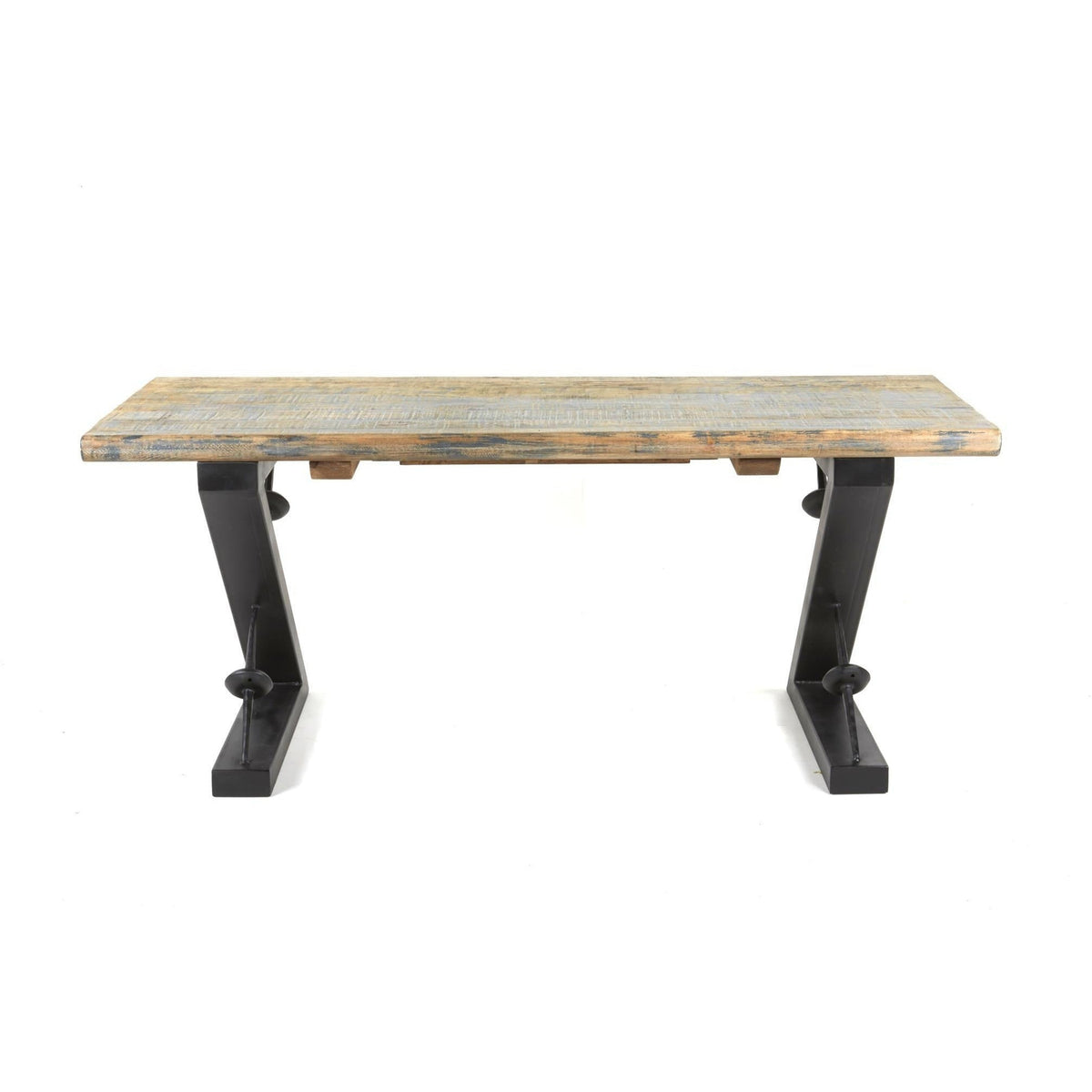 Zoey Desk Antique Blue / Iron-Olde Door Company-Blue Hand Home