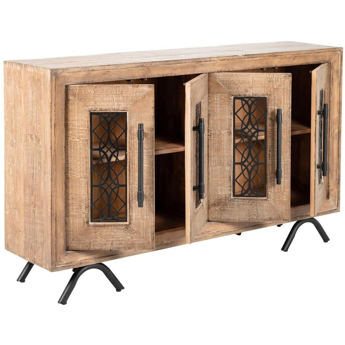 New Orleans Cabinet Antique Natural-Olde Door Company-Blue Hand Home
