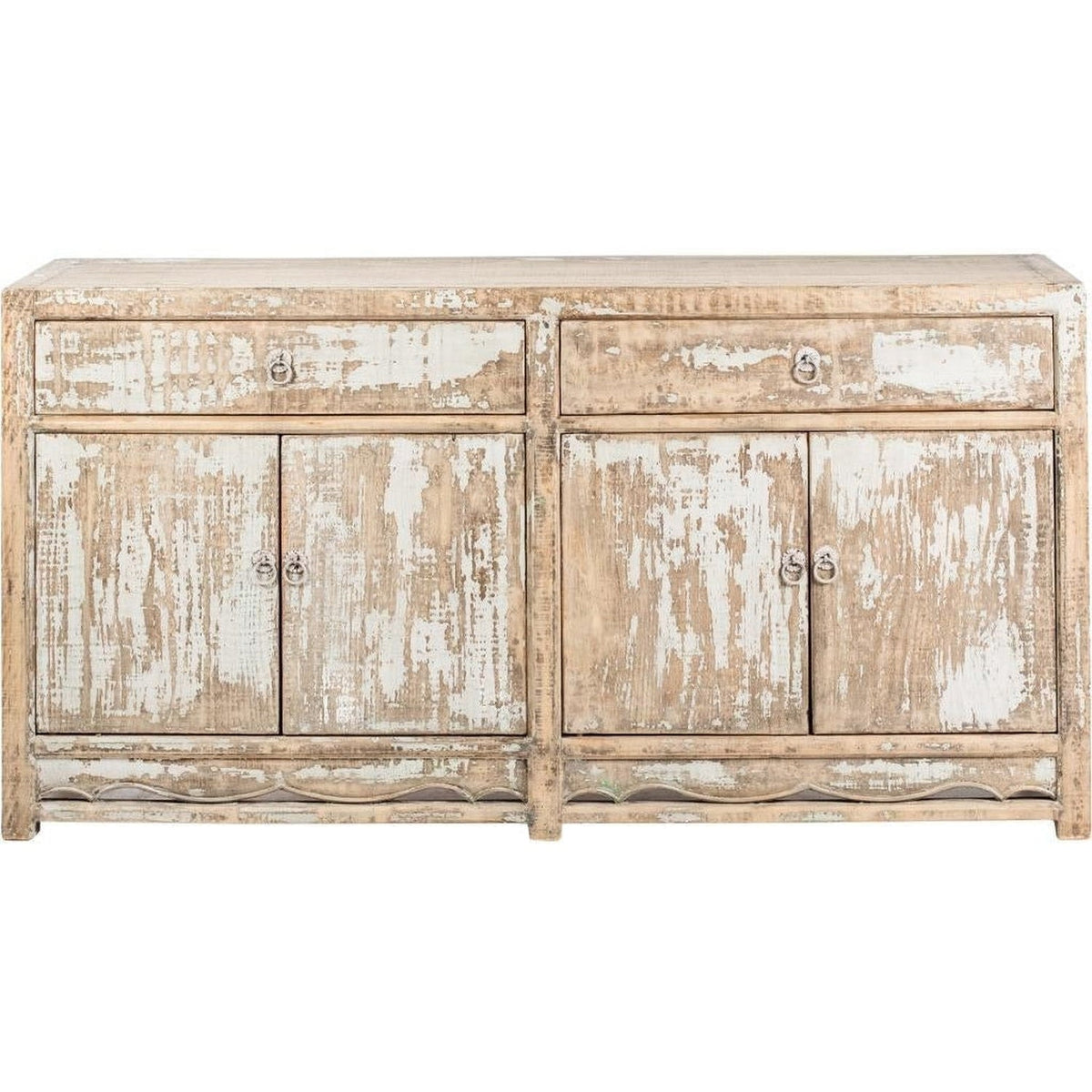 Evelyn 4dr Buffet Antique Sky Grey-Olde Door Company-Blue Hand Home