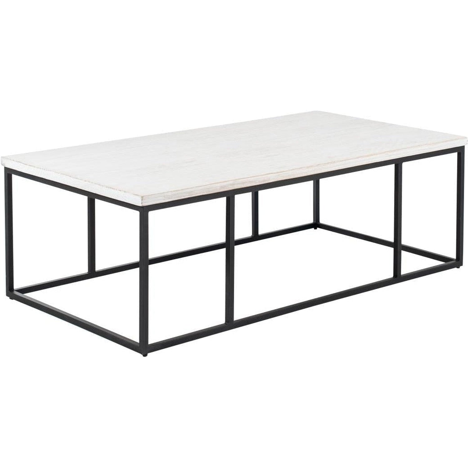 Harper 56" Coffee Table Heavy White Washed-Olde Door Company-Blue Hand Home