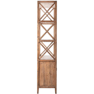 Rogelio Bookcase / Room Divider Antique Natural-Olde Door Company-Blue Hand Home