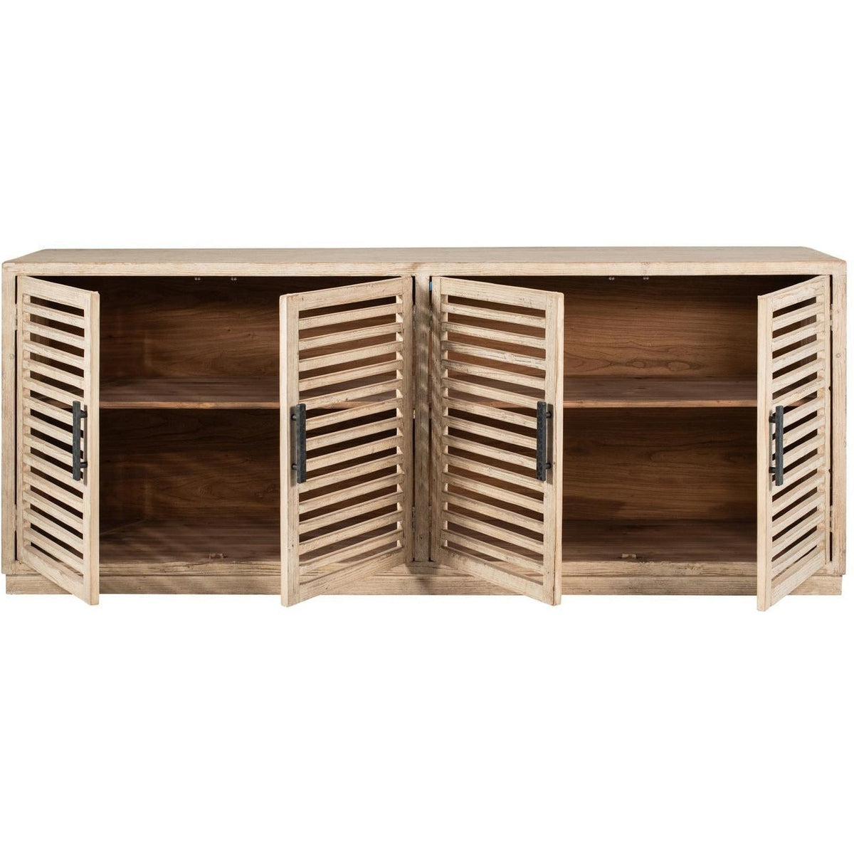 Slat 4dr Cabinet White Wash-Olde Door Company-Blue Hand Home