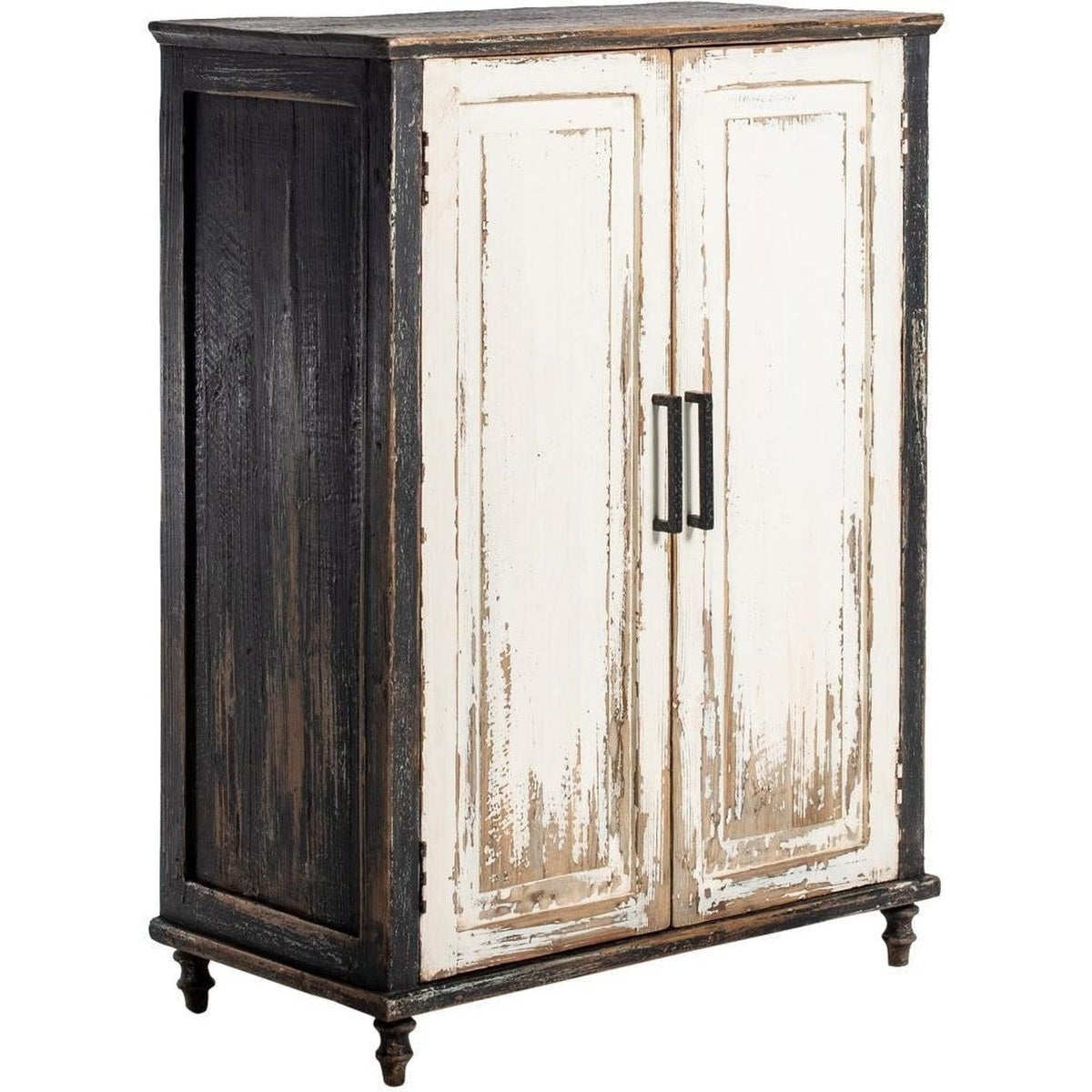 Jasmine Cabinet Antique Black &amp; Ivory-Olde Door Company-Blue Hand Home