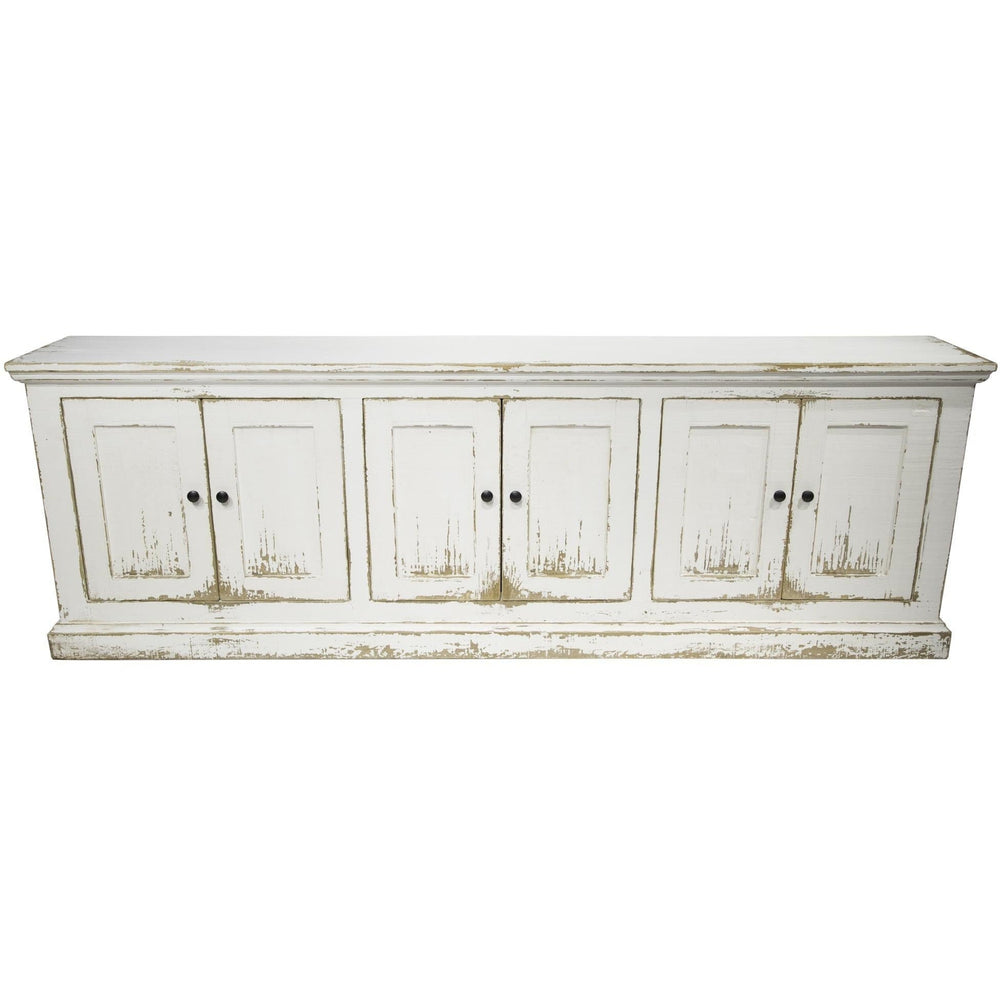 Mimi Long 6 Door Cabinet Antique White-Olde Door Company-Blue Hand Home