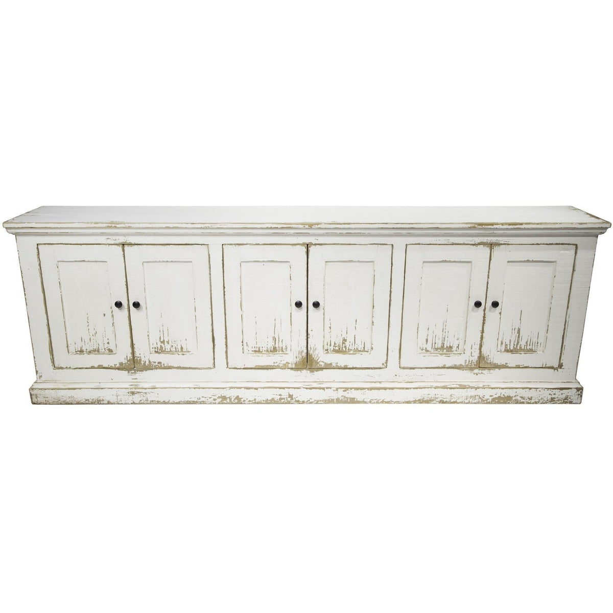 Mimi Long 6 Door Cabinet Antique White-Olde Door Company-Blue Hand Home