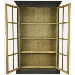 Ebony Library Cabinet Black-Olde Door Company-Blue Hand Home
