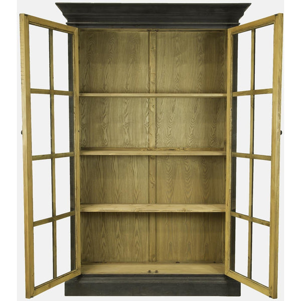 Ebony Library Cabinet Black-Olde Door Company-Blue Hand Home