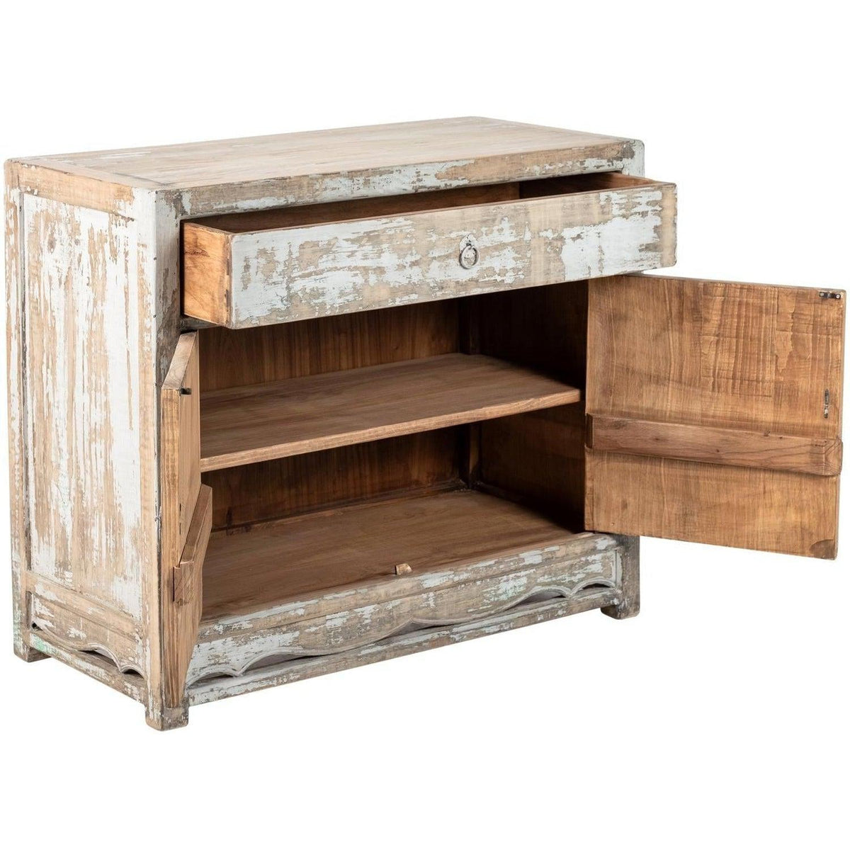 Evelyn 2dr Buffet Antique Sky Grey-Olde Door Company-Blue Hand Home