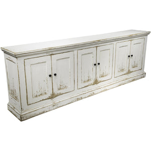 Mimi Long 6 Door Cabinet Antique White-Olde Door Company-Blue Hand Home