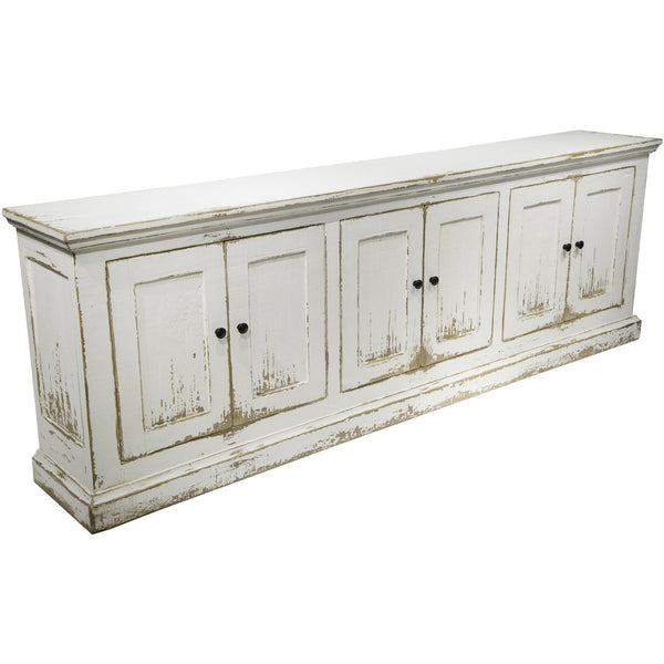 Mimi Long 6 Door Cabinet Antique White-Olde Door Company-Blue Hand Home