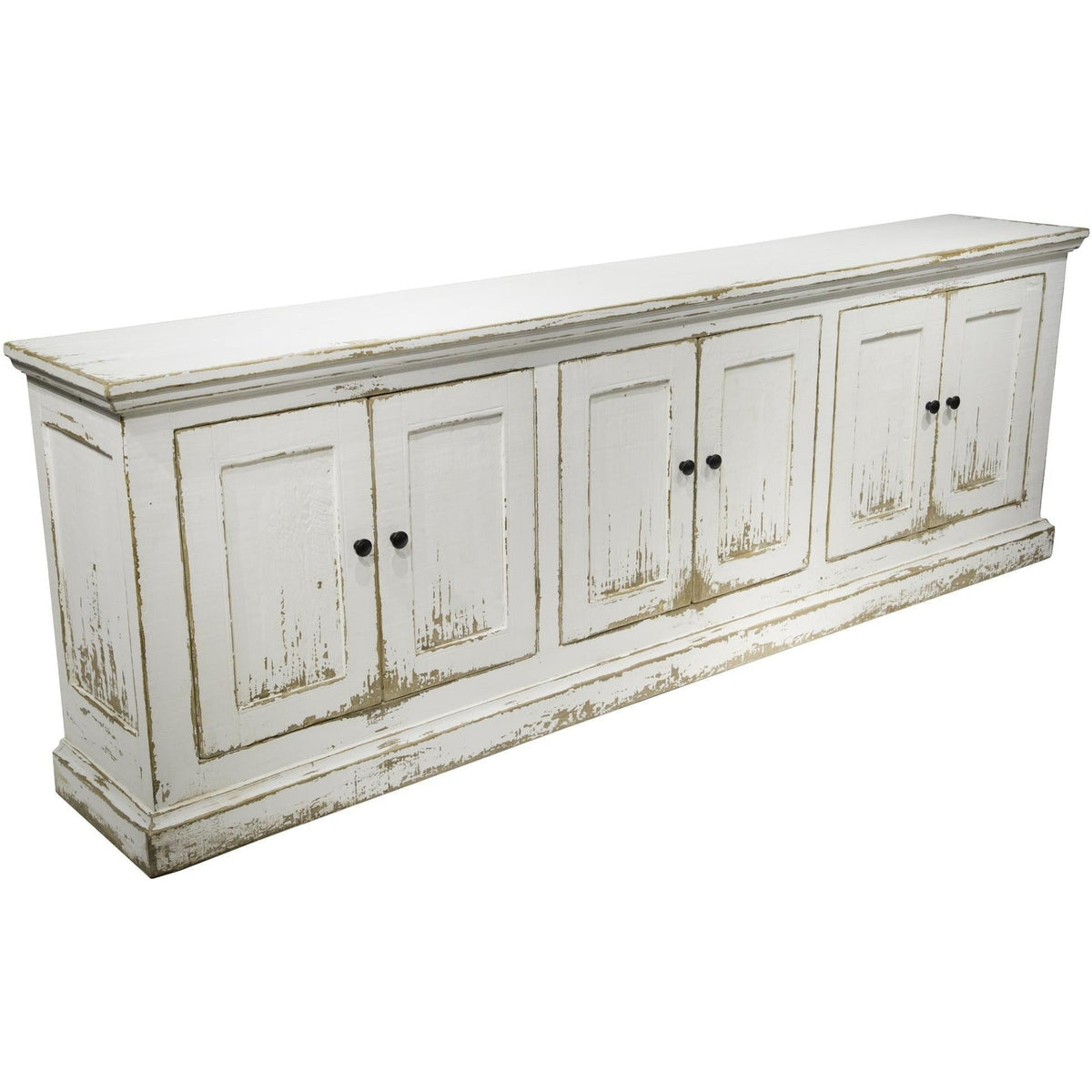 Mimi Long 6 Door Cabinet Antique White-Olde Door Company-Blue Hand Home