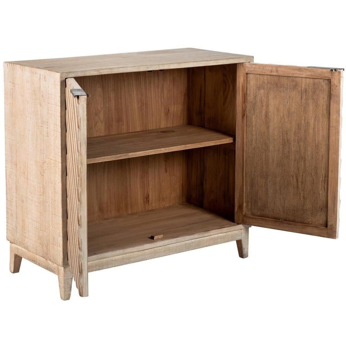 Aurora 2dr Cabinet White Washed-Olde Door Company-Blue Hand Home