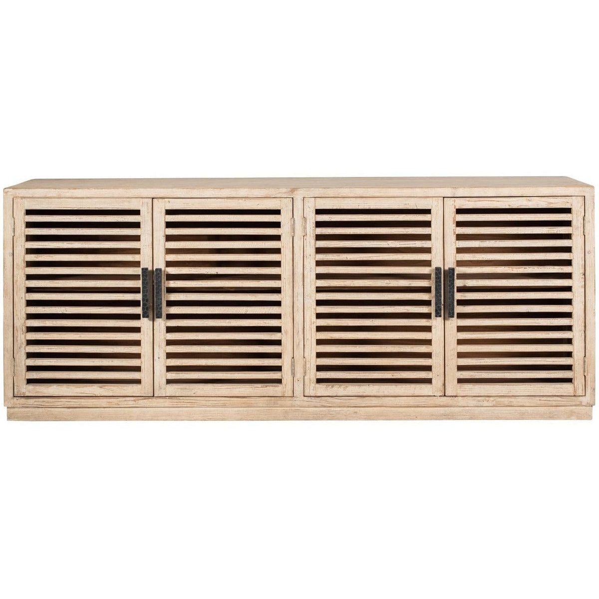 Slat 4dr Cabinet White Wash-Olde Door Company-Blue Hand Home