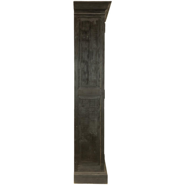 Ebony Library Cabinet Black-Olde Door Company-Blue Hand Home