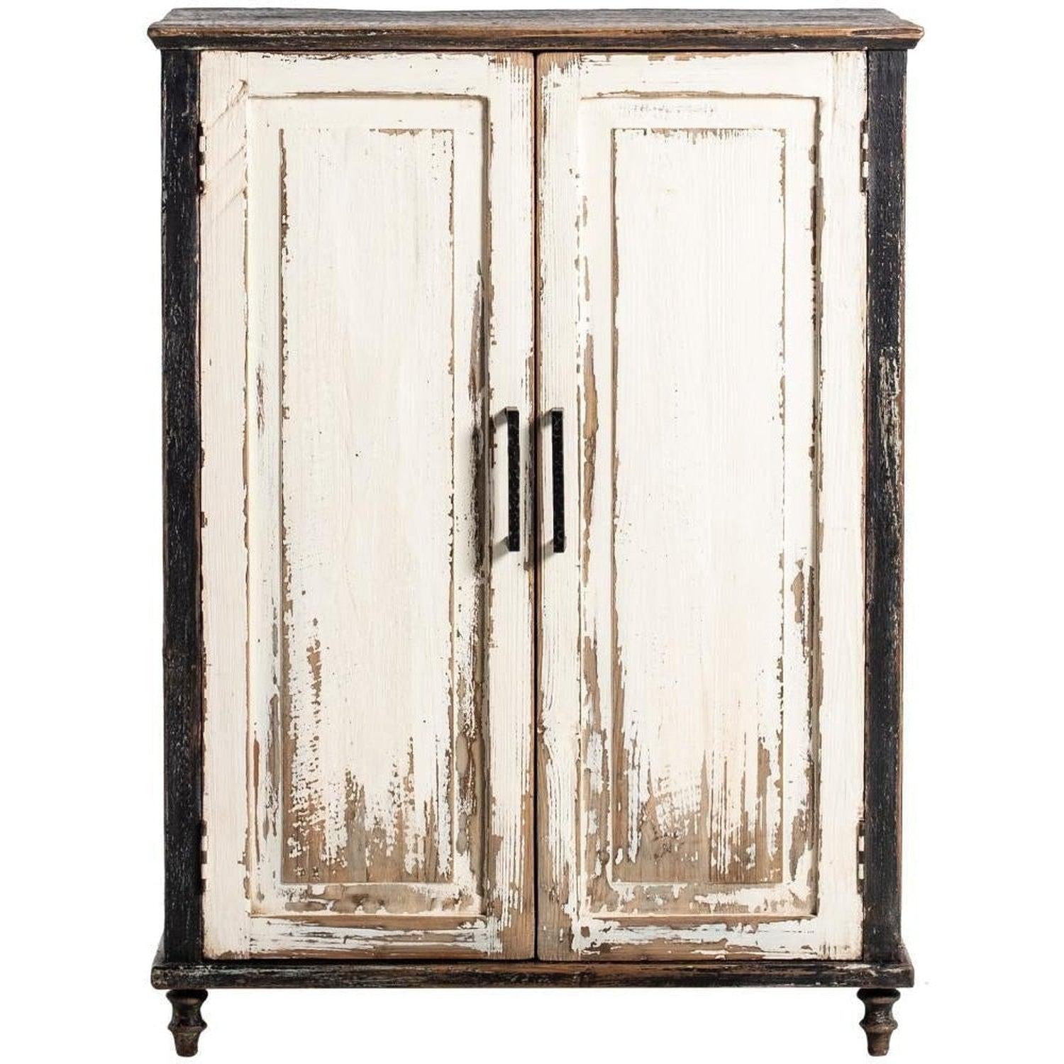 Jasmine Cabinet Antique Black & Ivory-Olde Door Company-Blue Hand Home