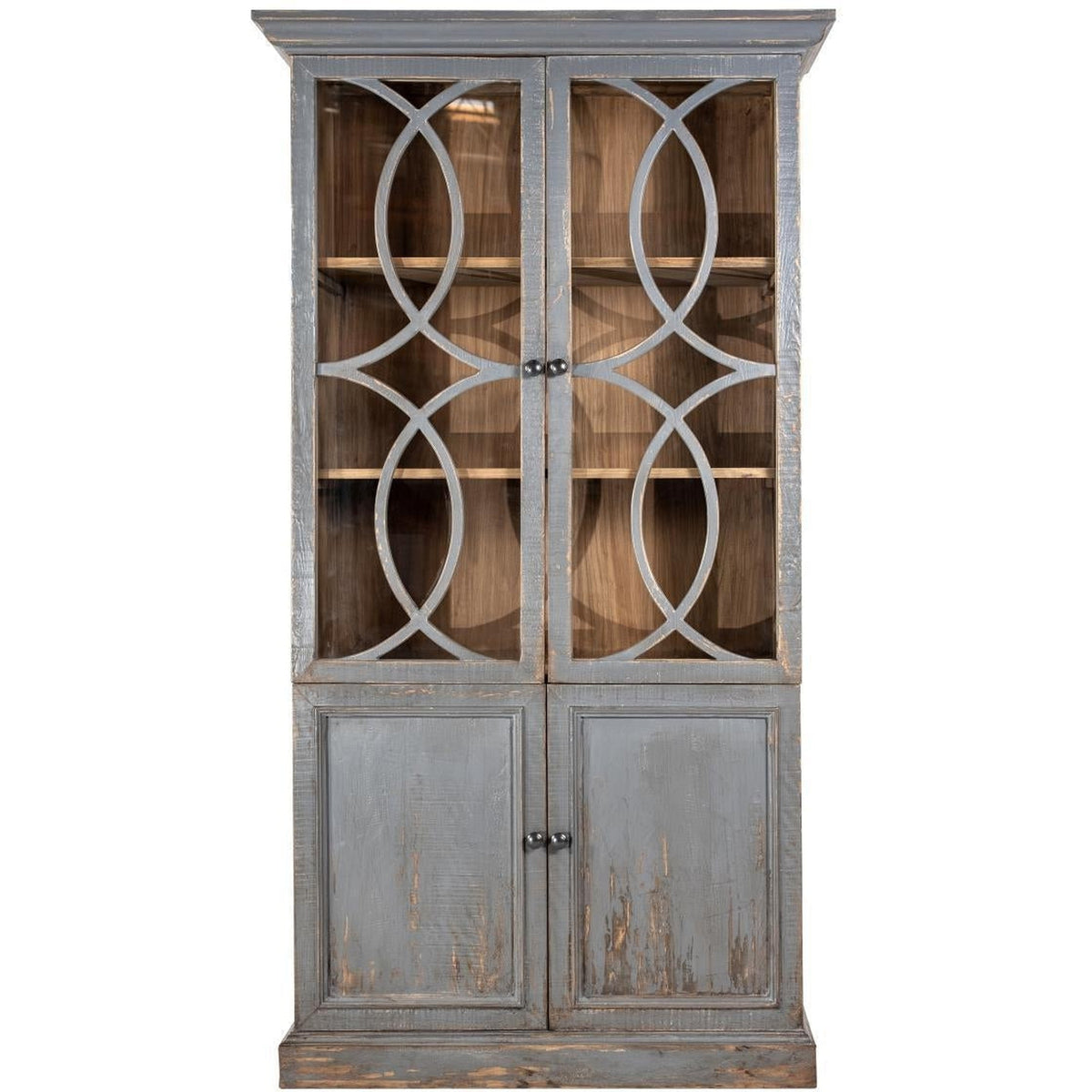 Tiana Tall Cabinet Antique Peppercorn-Olde Door Company-Blue Hand Home