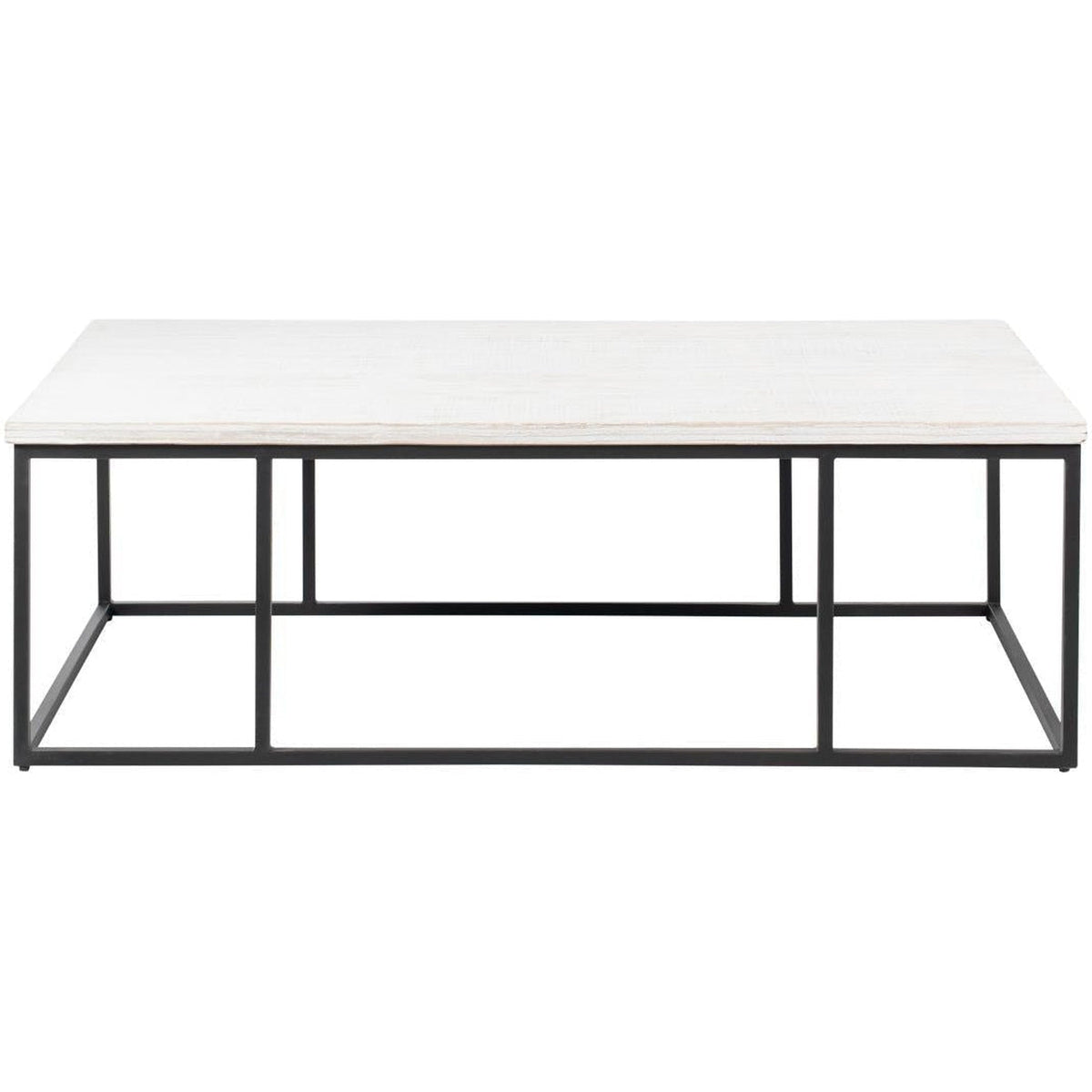 Harper 56&quot; Coffee Table Heavy White Washed-Olde Door Company-Blue Hand Home