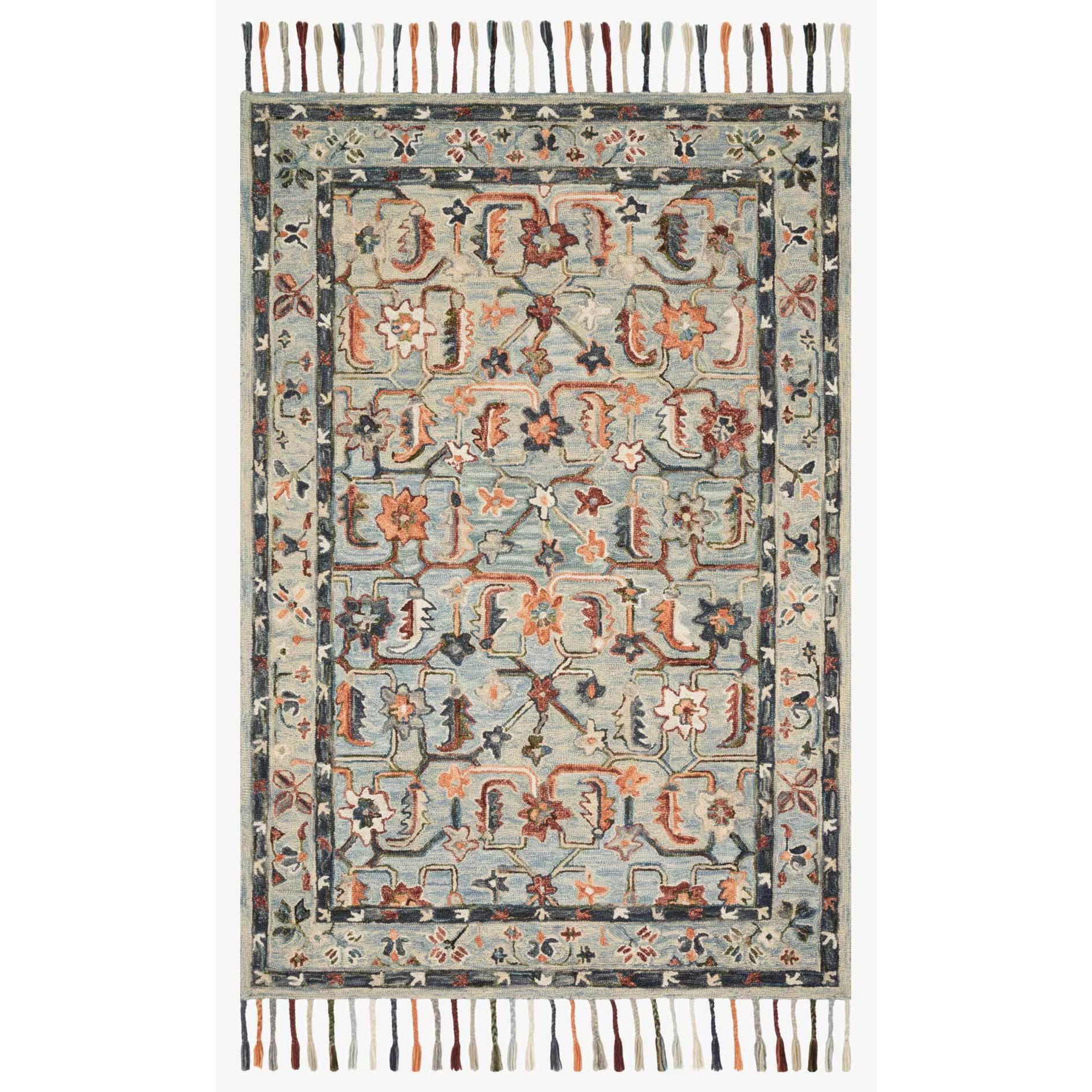 Elka Rugs by Loloi - ELK-01 - Sky / Multi-Loloi Rugs-Blue Hand Home