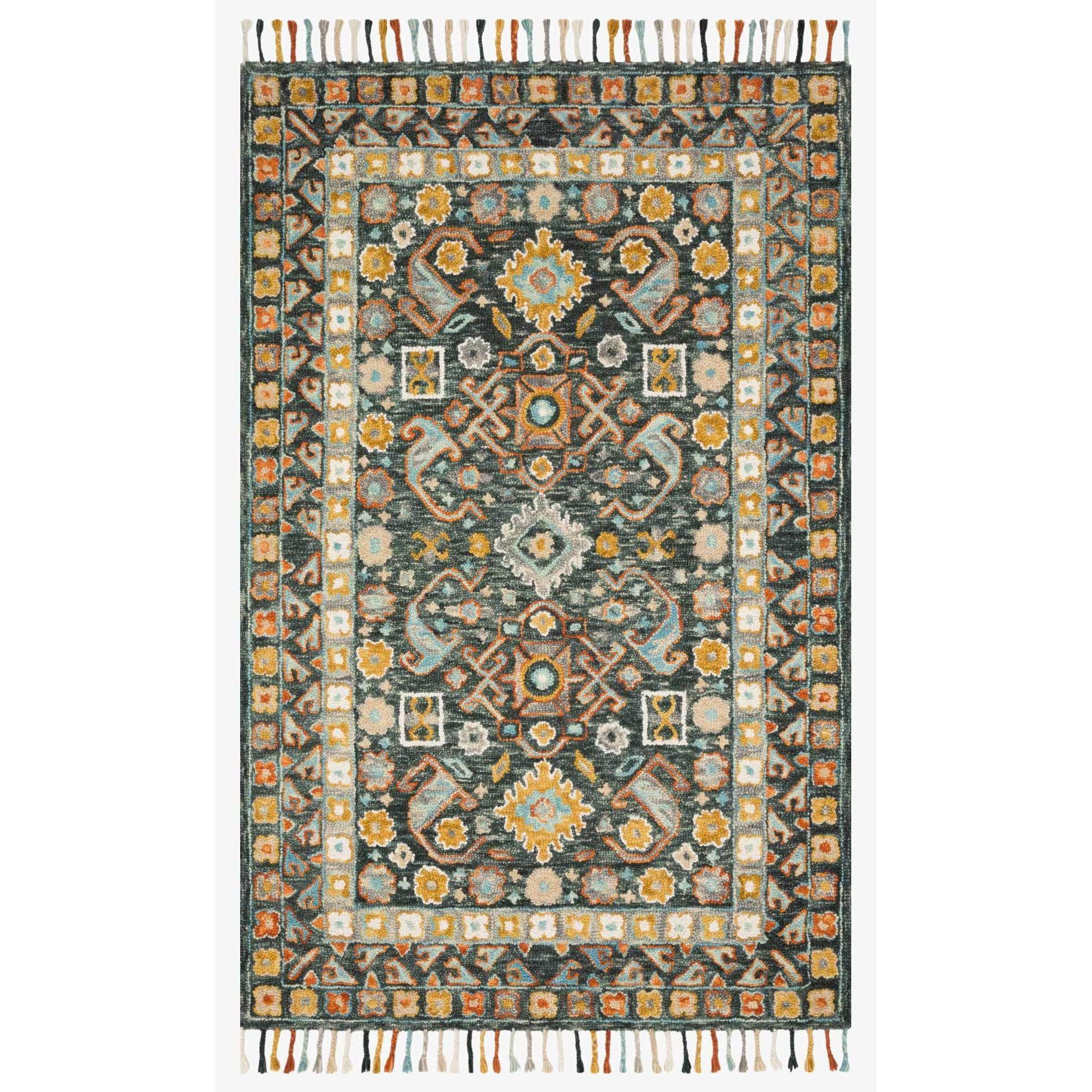 Elka Rugs by Loloi - ELK-03 - Denim / Multi-Loloi Rugs-Blue Hand Home
