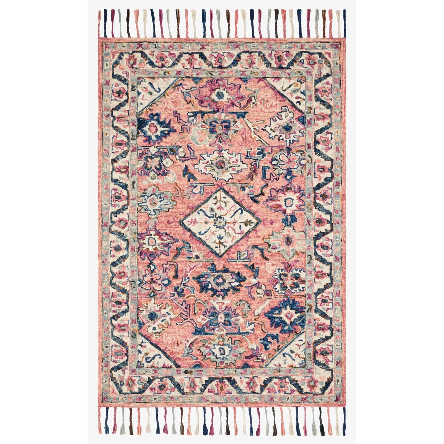 Elka Rugs by Loloi - ELK-04 - Pink / Multi-Loloi Rugs-Blue Hand Home