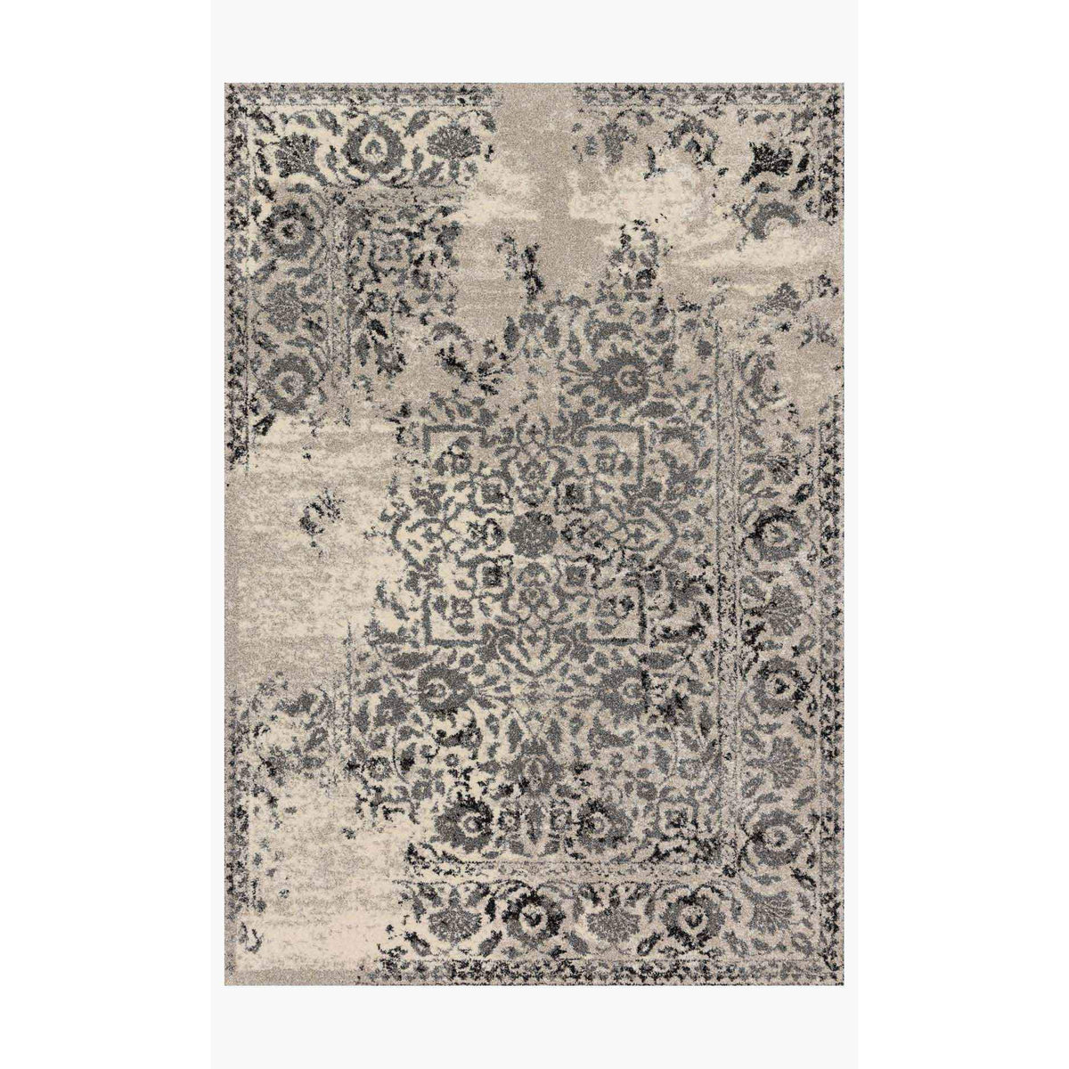 Emory Rugs by Loloi - EB-01 - Ivory / Charcoal-Loloi Rugs-Blue Hand Home