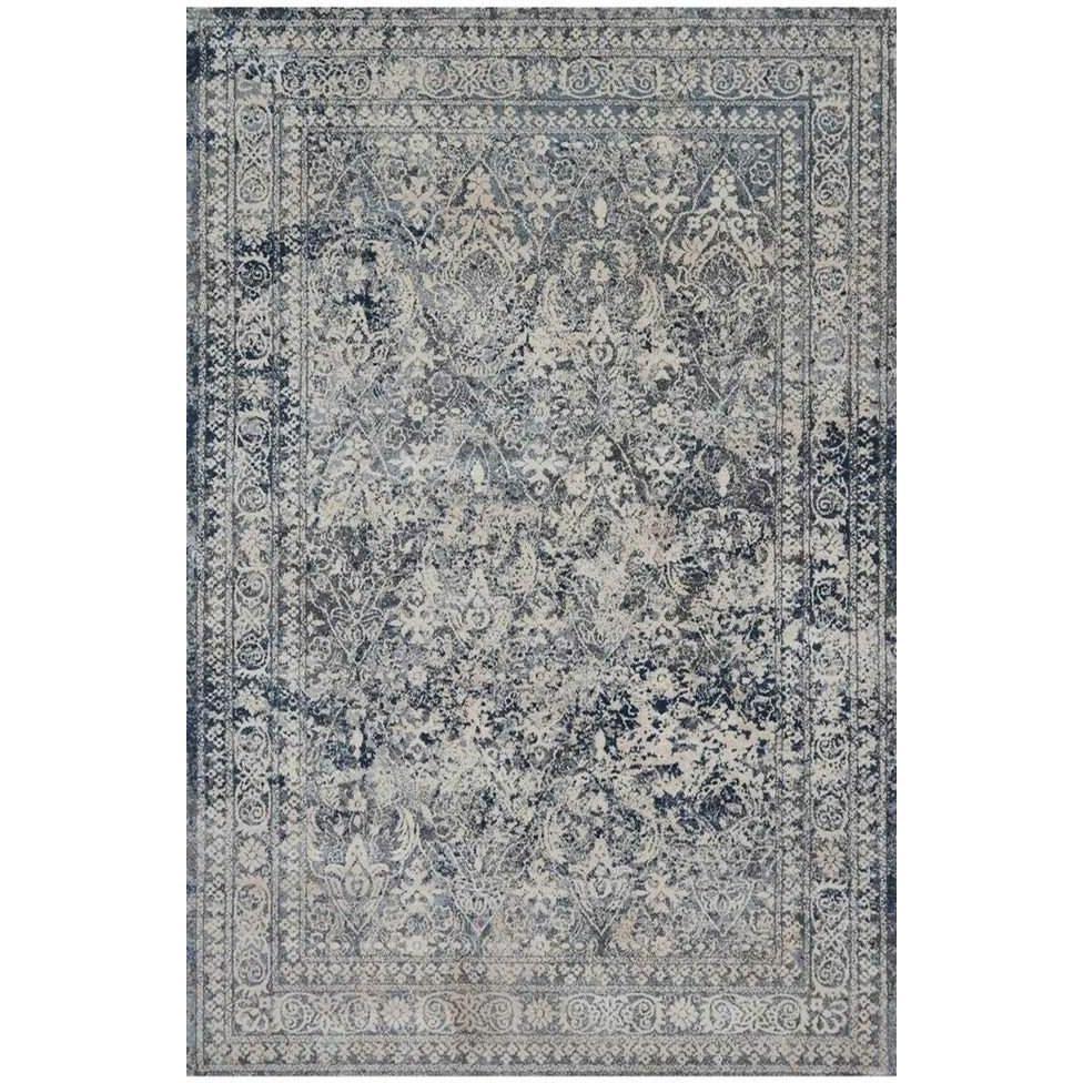 Everly Rug Magnolia Home by Joanna Gaines - SLATE/SLATE-Loloi Rugs-Blue Hand Home