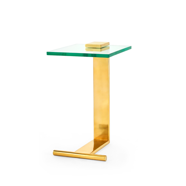 Villa & House - Elle Side Table, Gold-Bungalow 5-Blue Hand Home