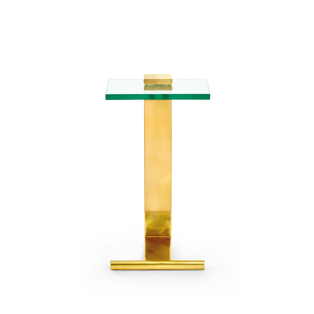 Villa & House - Elle Side Table, Gold-Bungalow 5-Blue Hand Home