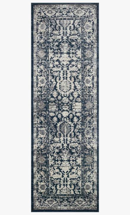 Everly Rug Magnolia Home by Joanna Gaines - INDIGO/INDIGO-Loloi Rugs-Blue Hand Home