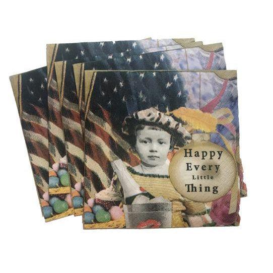 Cocktail Napkin-Erin Smith Art-Blue Hand Home