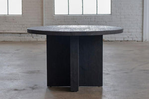 T Base 48 Dining Table (Reclaimed Elm)-Blue Hand Home