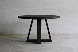 X Base 48 DIA. Dining Room Table (Reclaimed Elm)-Blue Hand Home