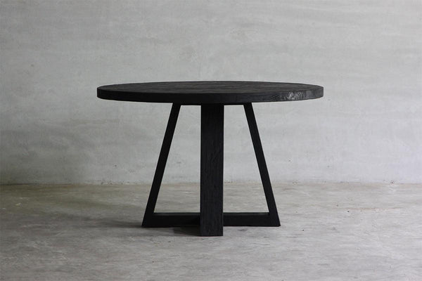 X Base 48 DIA. Dining Room Table (Reclaimed Elm)-Blue Hand Home