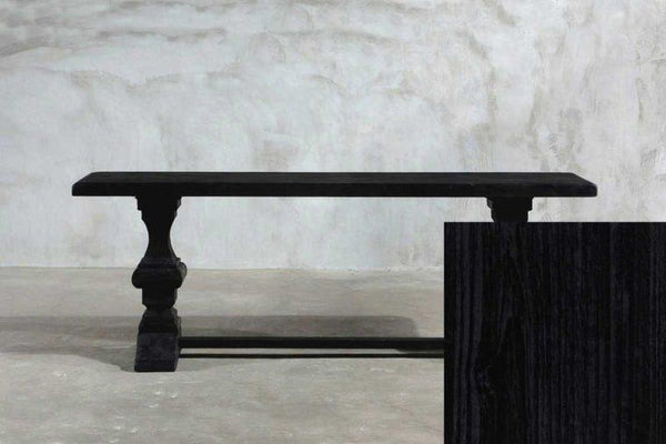 Reclaimed Elm Console – With Rail Leg-Organic Restoration-Blue Hand Home