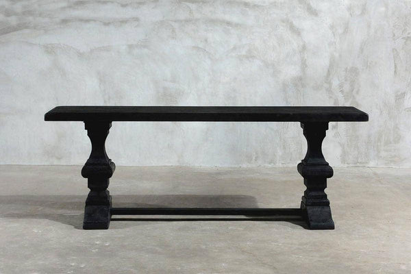 Reclaimed Elm Console – With Rail Leg-Organic Restoration-Blue Hand Home