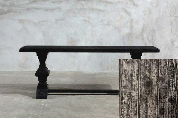 Reclaimed Elm Console – With Rail Leg-Organic Restoration-Blue Hand Home